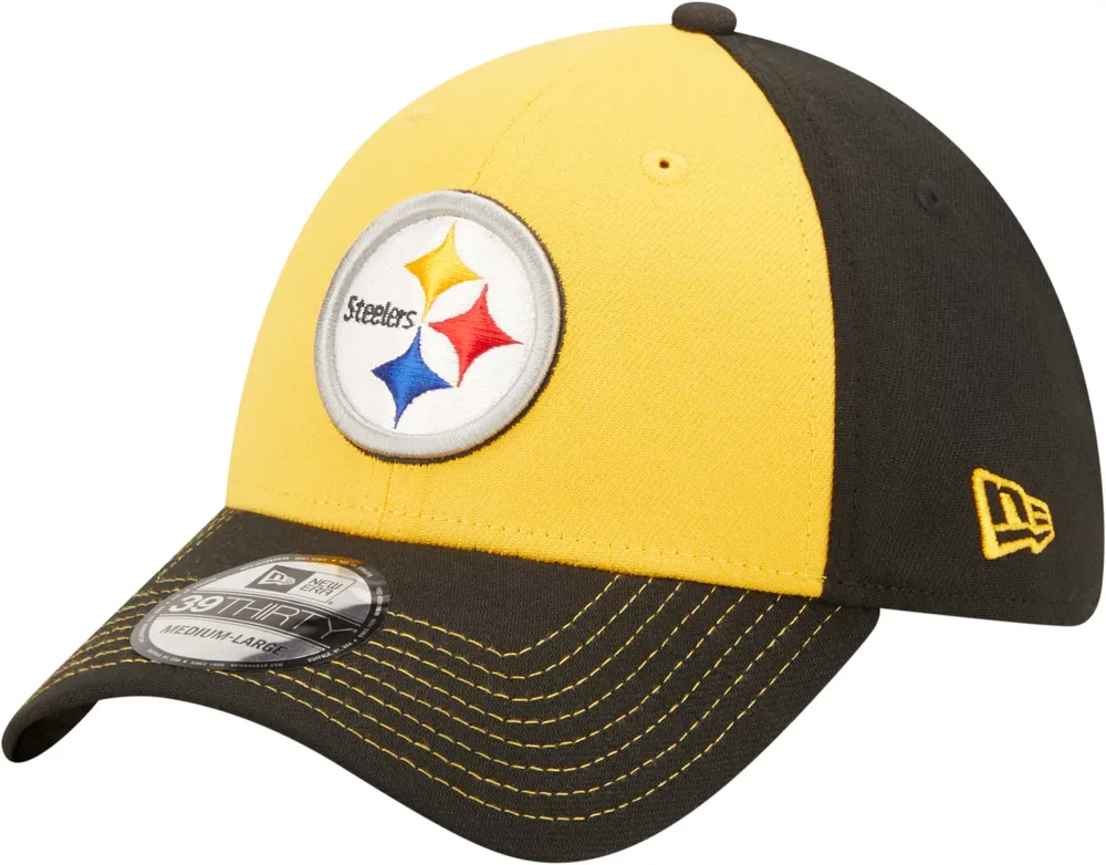 New Era Men's Pittsburgh Steelers Classic Black 39Thirty Stretch Fit Hat