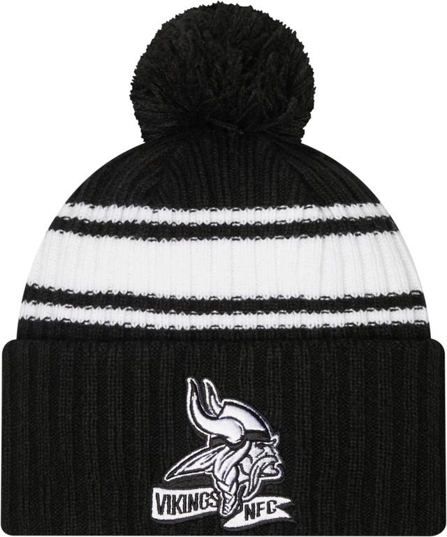 Men's New Era Black Minnesota Vikings Team Social Justice Cuffed Knit Hat