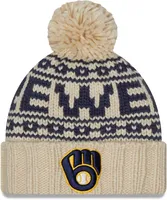 New Era Women's Milwaukee Brewers Tan Sport Knit