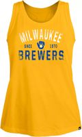 New Era Women's New Era Navy Milwaukee Brewers Plus Size Tank Top