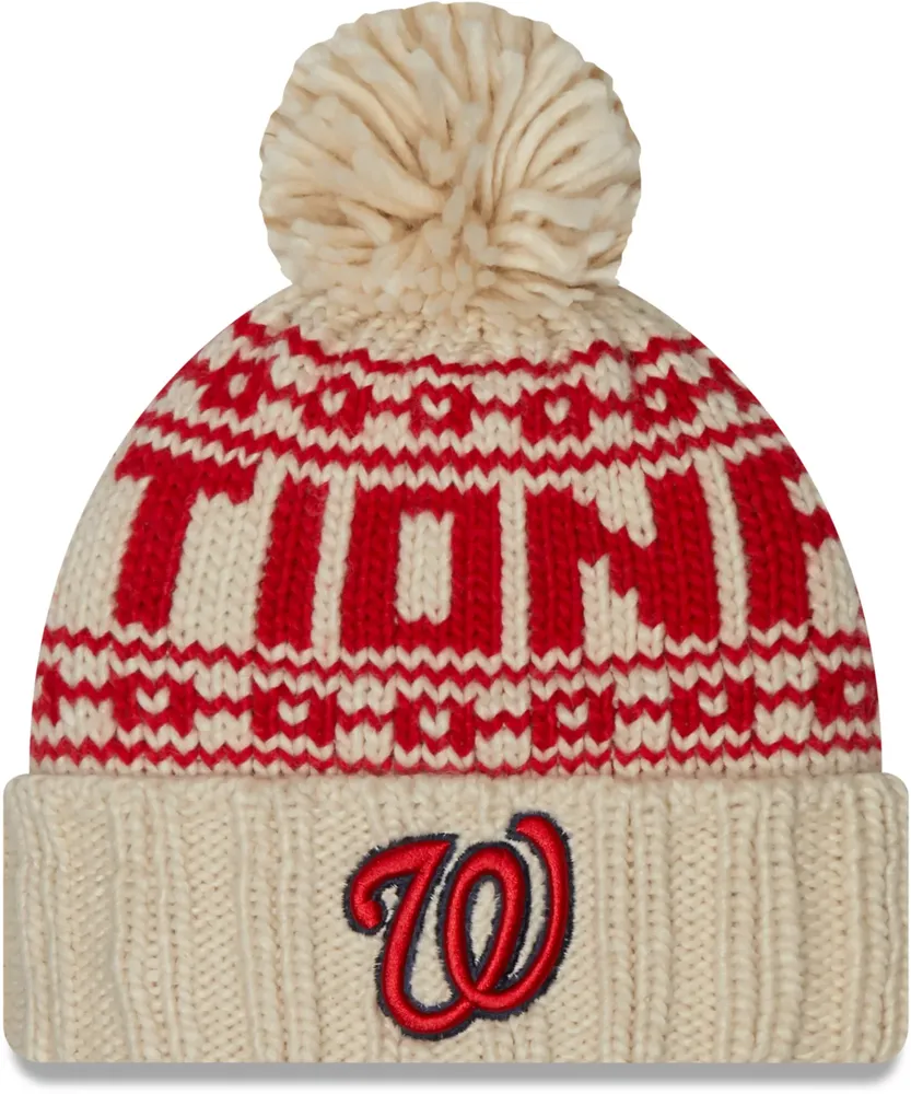 New Era Women's Washington Nationals Tan Sport Knit