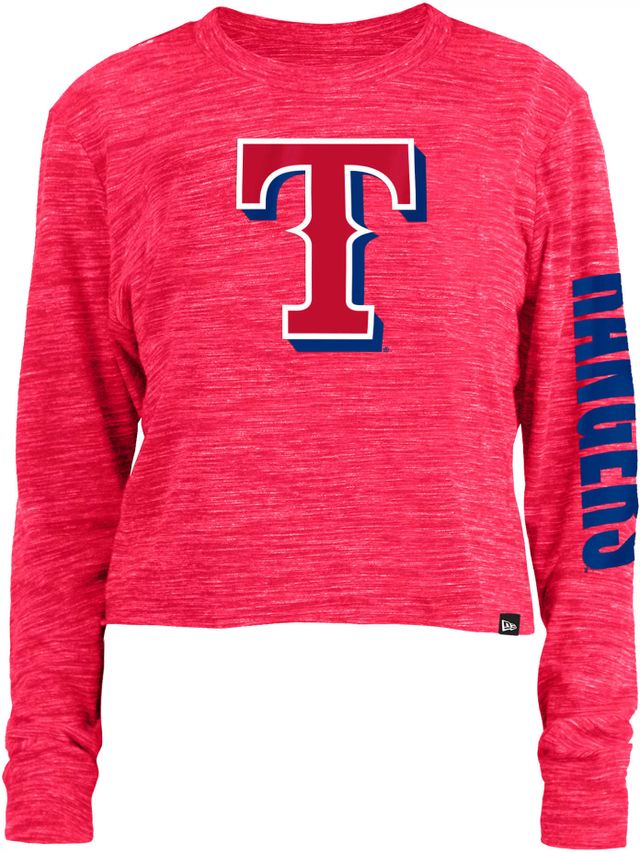 Dick's Sporting Goods New Era Women's Texas Rangers Red Space Dye Long  Sleeve T-Shirt