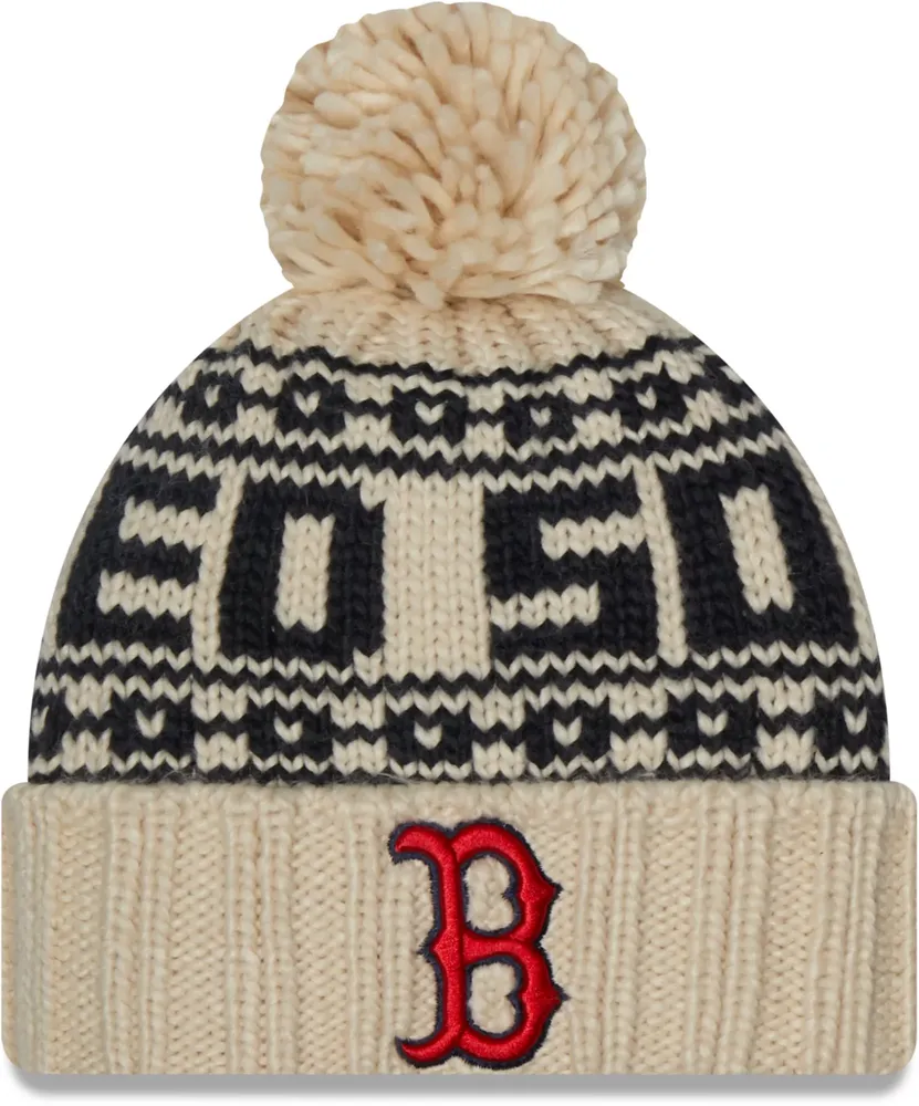 New Era Women's Boston Red Sox Tan Sport Knit