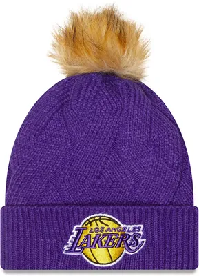 New Era Women's Los Angeles Lakers Snowy Knit Hat