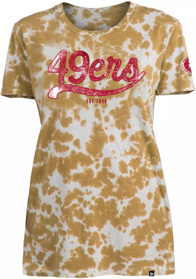 Dick's Sporting Goods New Era Apparel Women's San Francisco 49ers Tie Dye  Gold T-Shirt