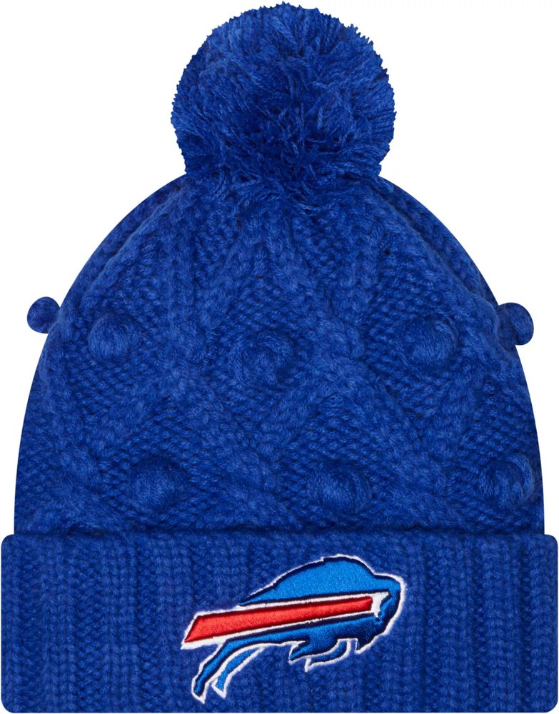 New Era Buffalo Bills Heathered Pom Knit Hat