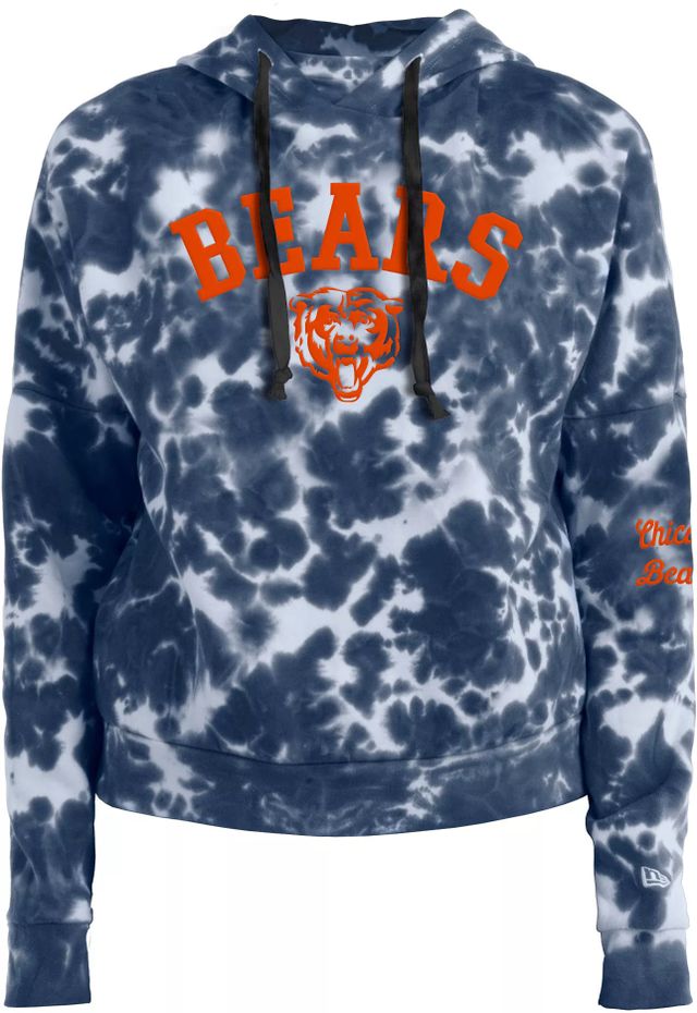 Chicago Bears Youth Team Tie-Dye Pullover Hoodie - Navy