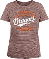 New Era Women's Cleveland Browns Space Dye Glitter Orange T-Shirt