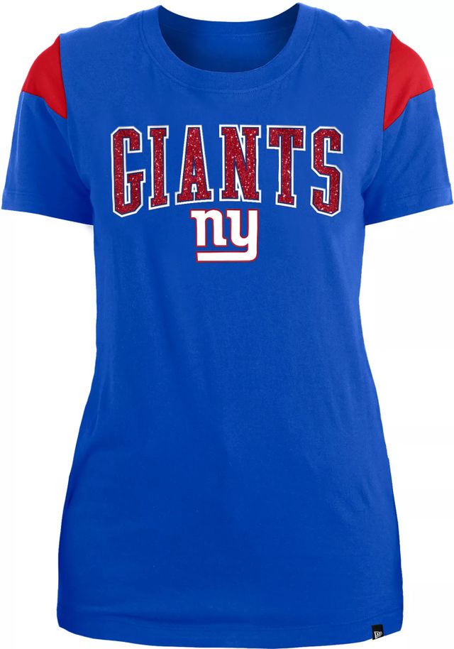 Dick's Sporting Goods New Era Apparel Women's New York Giants Glitter Gel  Blue T-Shirt