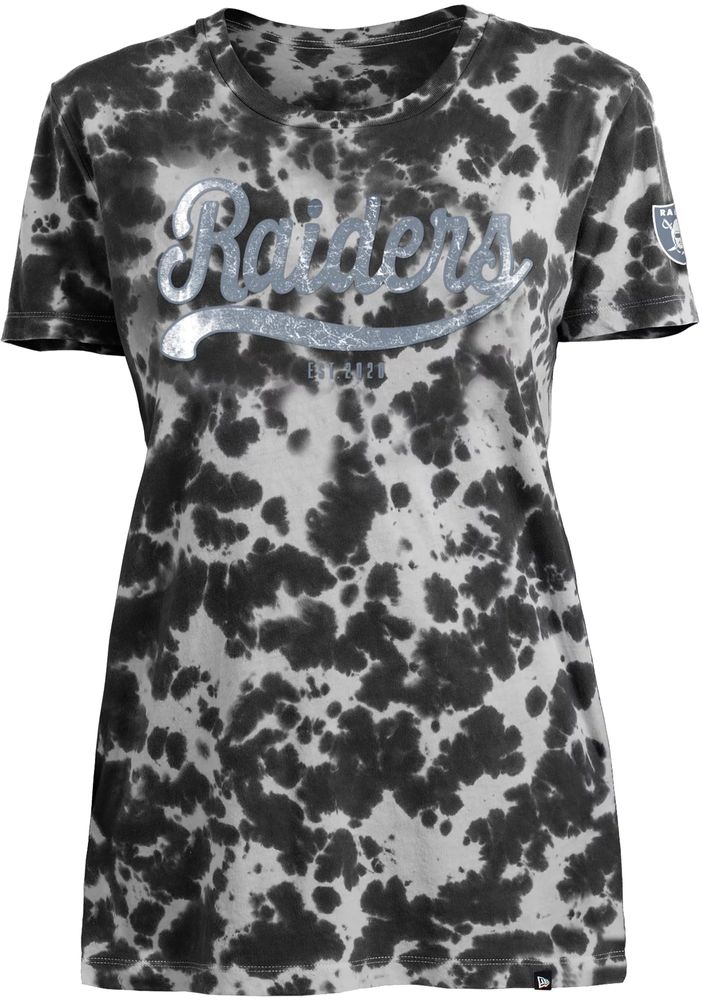 Dick's Sporting Goods New Era Apparel Women's Las Vegas Raiders Tie Dye  Black T-Shirt