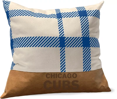 Pegasus Sports Chicago Cubs Faux Leather Pillow