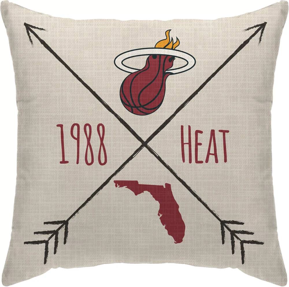 Pegasus Sports Miami Heat Cross Décor Pillow