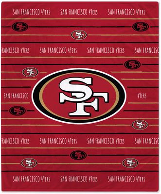 Officially Licensed NFL San Francisco 49ers Retro Fleece Blanket