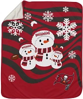 Pegasus Sports Tampa Bay Buccaneers Snowman Throw Blanket