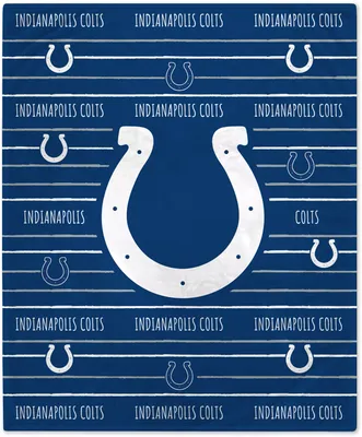 NFL Indianapolos Colts Logo Stripe Blanket
