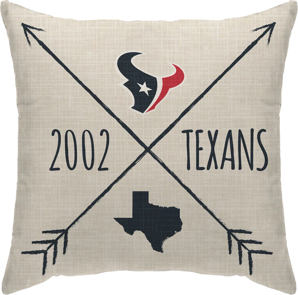 Pegasus Sports Houston Texans Cross Décor Pillow