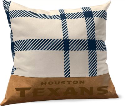 Pegasus Sports Houston Texans Faux Leather Pillow