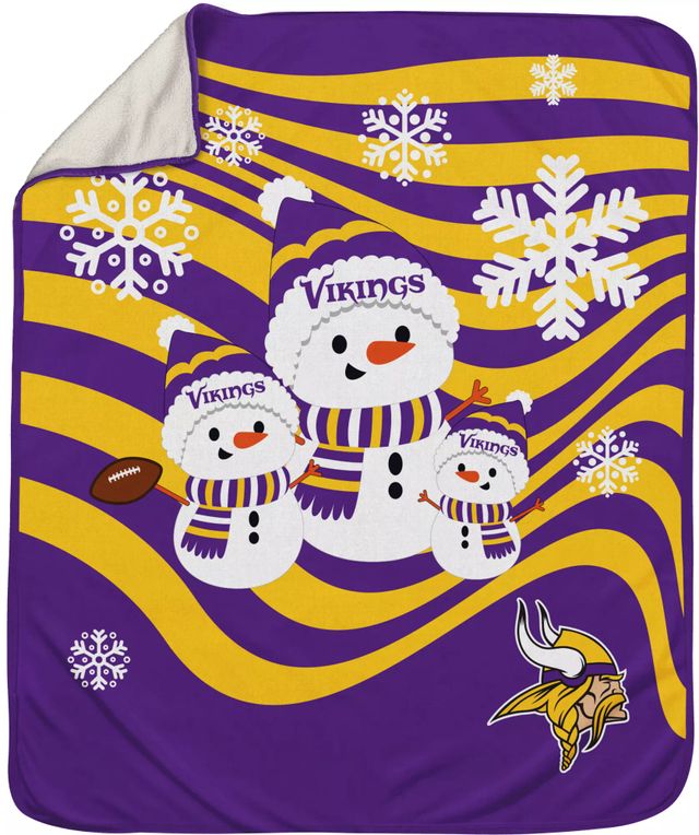 Dick's Sporting Goods Pegasus Sports Minnesota Vikings Snowman Throw blanket