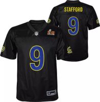 Dick's Sporting Goods Nike Youth Super Bowl LVI Bound Los Angeles Rams  Matthew Stafford #9 Black Jersey