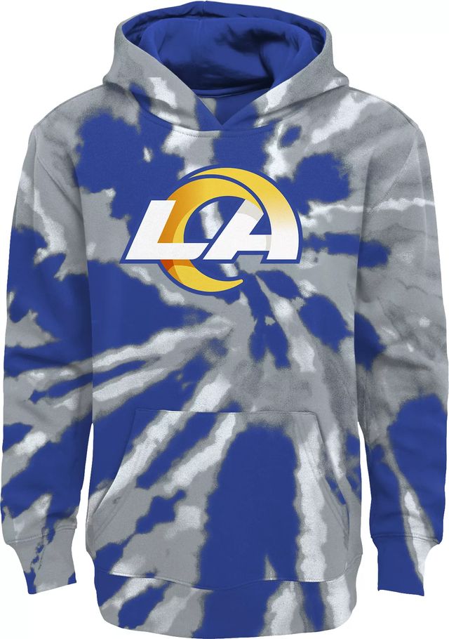 Youth Royal Los Angeles Rams Logo Pullover Hoodie