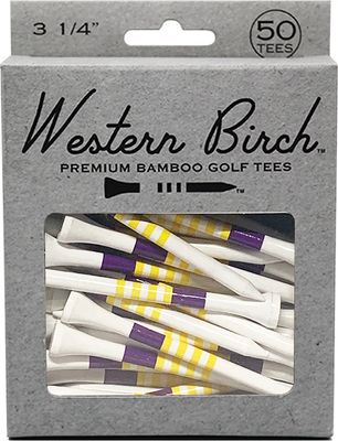 Western Birch Michael 3 1/4" Golf Tees - 50 Pack