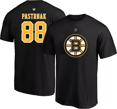 NHL Big & Tall Boston Bruins David Pastrnák #88 Black T-Shirt