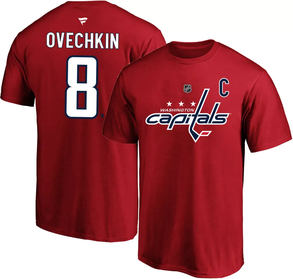 NHL Big & Tall Washington Capitals Alex Ovechkin #8 Red T-Shirt