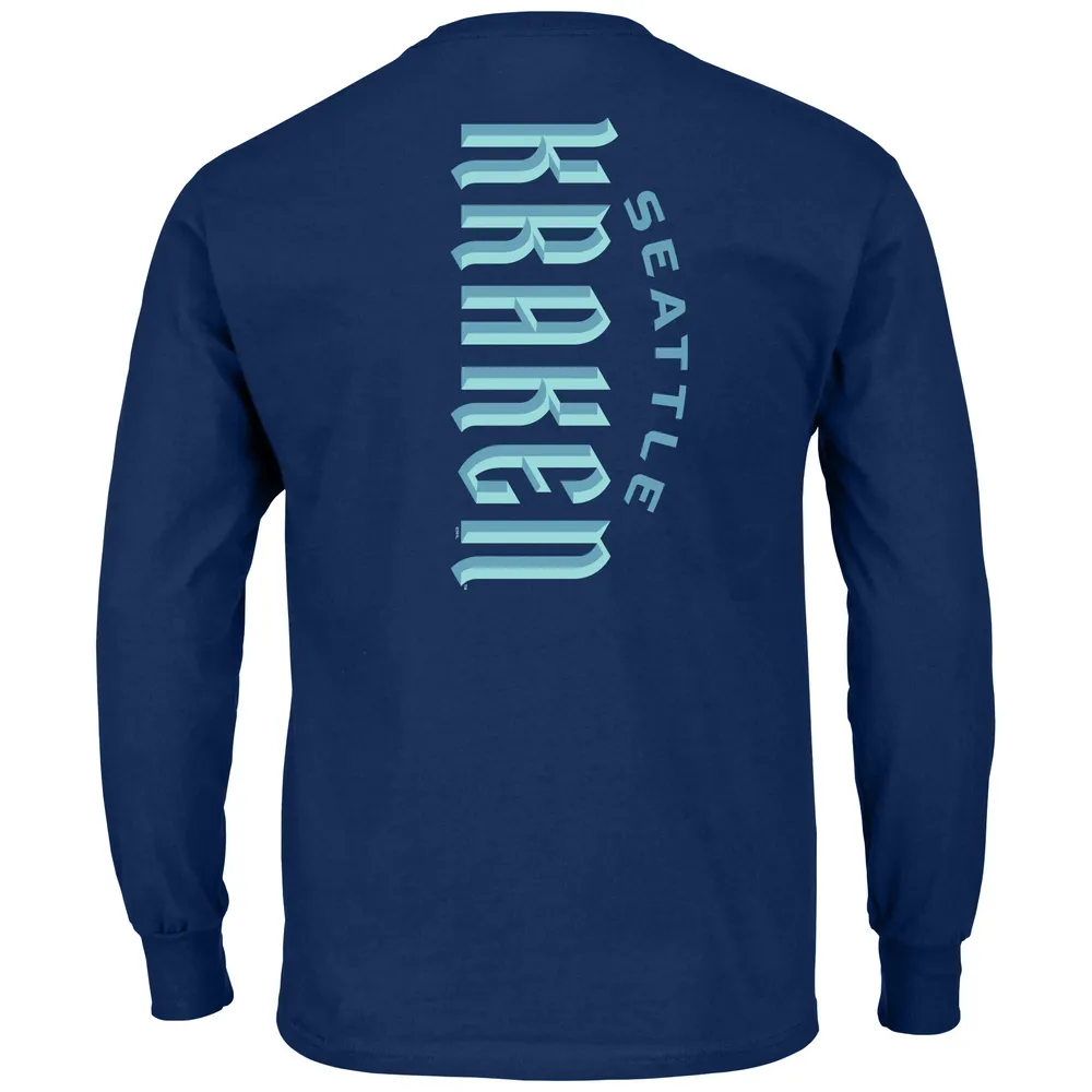 NHL Big & Tall Seattle Kraken Pocket Navy T-Shirt