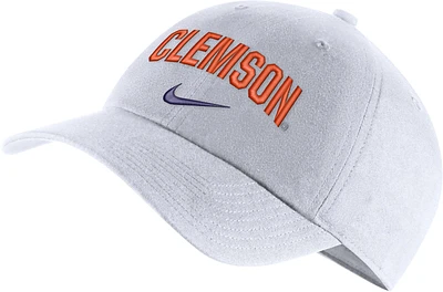 Nike Men's Clemson Tigers White Heritage86 Arch Hat