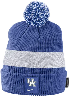 Nike Kentucky Wildcats Blue Football Sideline Cuffed Pom Beanie