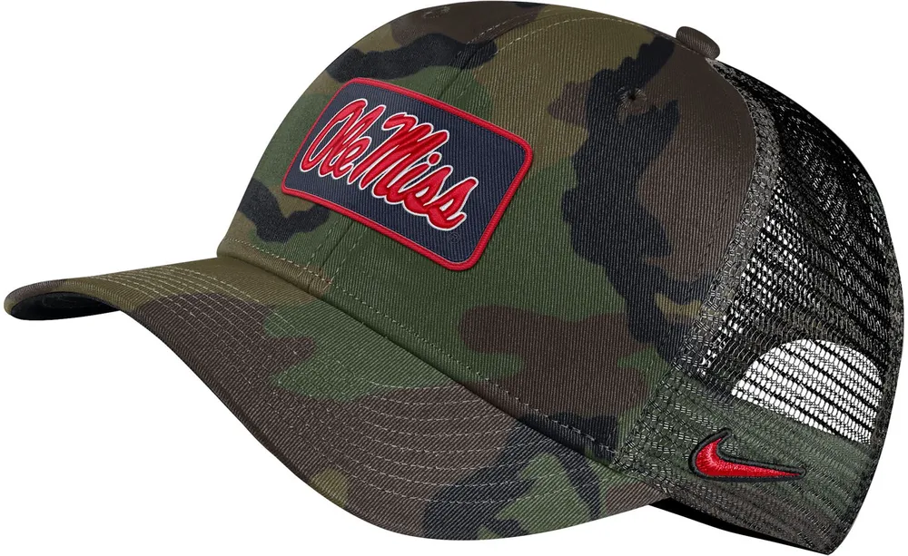 Nike Men's Ole Miss Rebels Camo Classic99 Trucker Hat