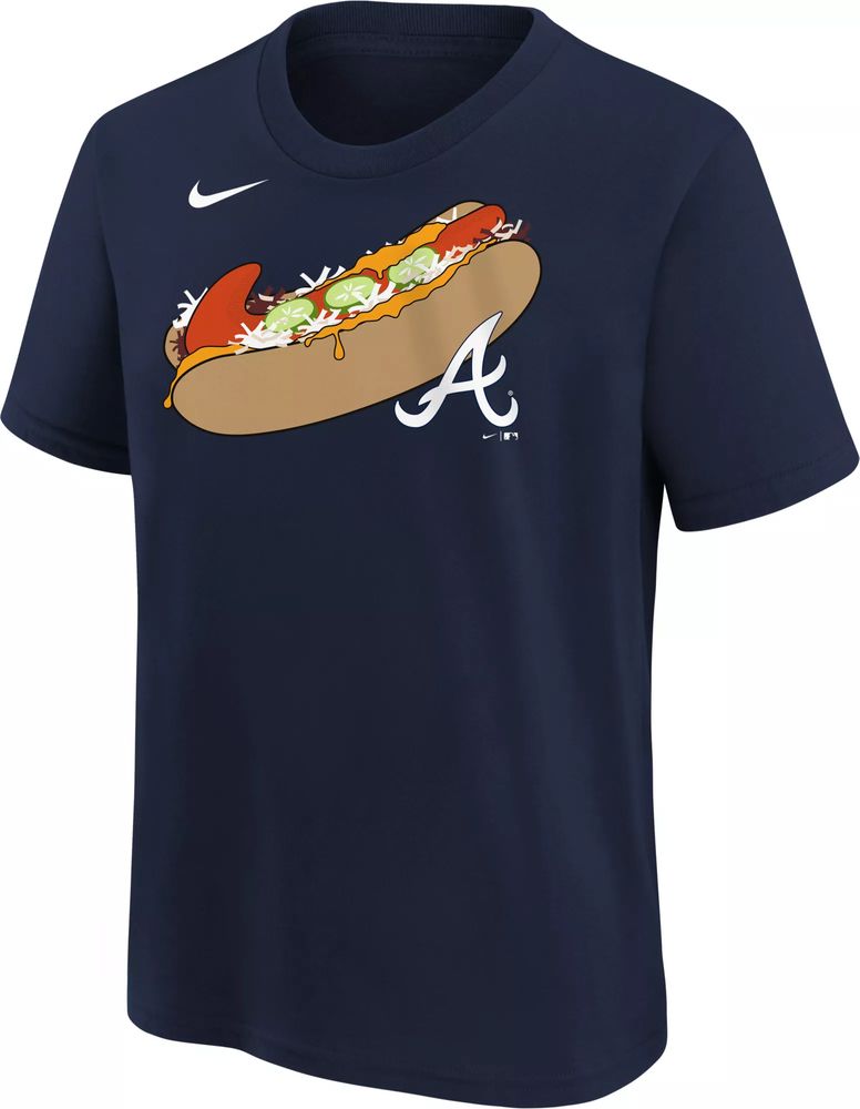 Nike Youth Atlanta Braves Ronald Acuna Jr. #13 Navy 4-7 T-Shirt