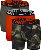 Nike Boys MICRO Essential Dri-Fit Boxer Briefs, 3 Piece Set