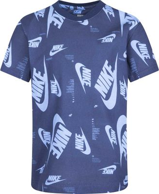 Nike 3BRAND by Russell Wilson Big Boys Box Logo Short Sleeve T-Shirt - White - Medium