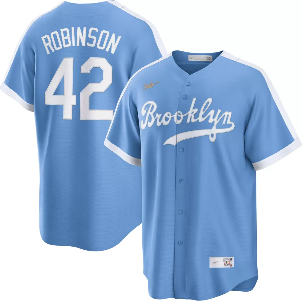 Nike Men's Los Angeles Dodgers Jackie Robinson #42 Blue Cool Base Jersey