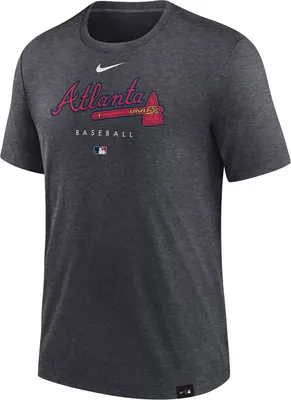 Nike Men's Atlanta Braves Gray Authentic Collection Early Work Performance T-Shirt