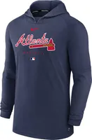 Nike Men's Atlanta Braves Navy Authentic Collection Dri-FIT Hoodie