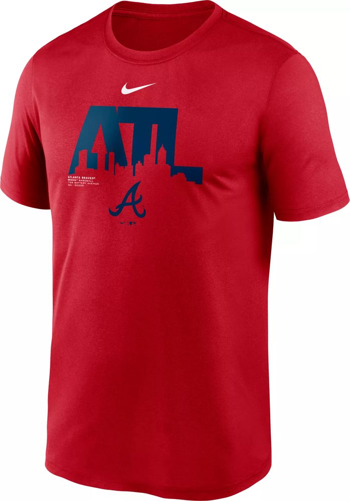 Dick's Sporting Goods Nike Men's Atlanta Braves Red Legend T-Shirt