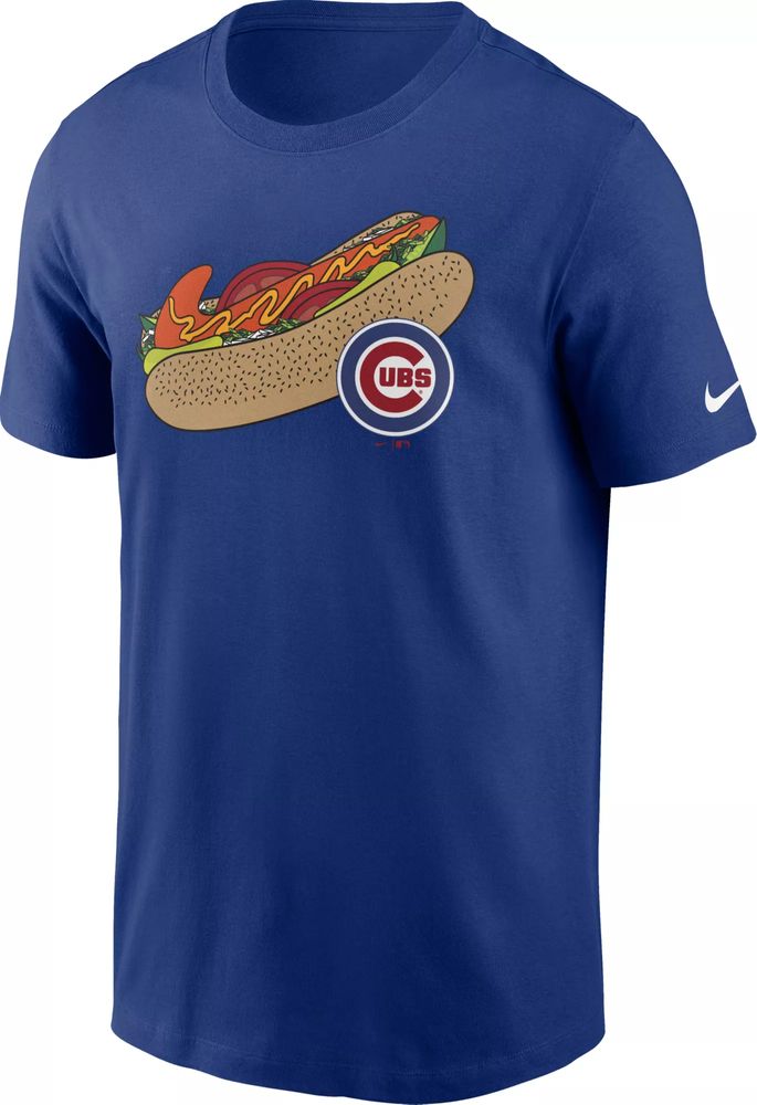 Dick's Sporting Goods Nike Men's Chicago Cubs Blue Local Dog T-Shirt