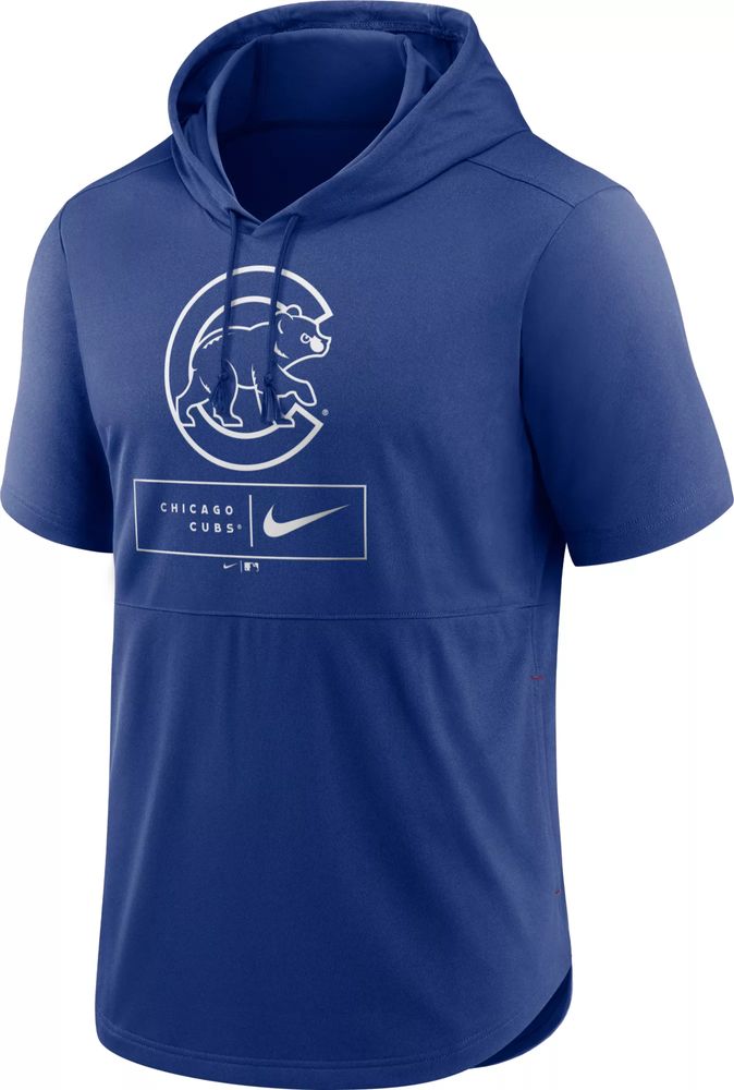 Dick's Sporting Goods Nike Men's Chicago Cubs Blue Logo Lockup Short Sleeve  Pullover Hoodie