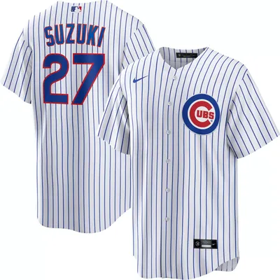 Nike Men's Chicago Cubs Seiya Suzuki #27 White Home Jersey