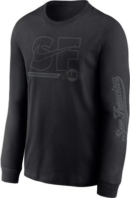 47 Men's San Francisco 49ers Replay Franklin Black Long Sleeve T-Shirt