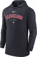 Nike Men's Cleveland Guardians Navy Authentic Collection Dri-FIT Hoodie