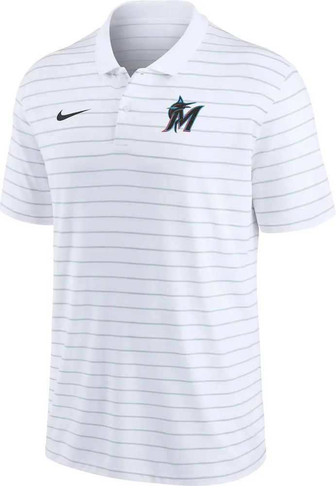 Nike Men's Miami Marlins White Authentic Collection Victory Polo