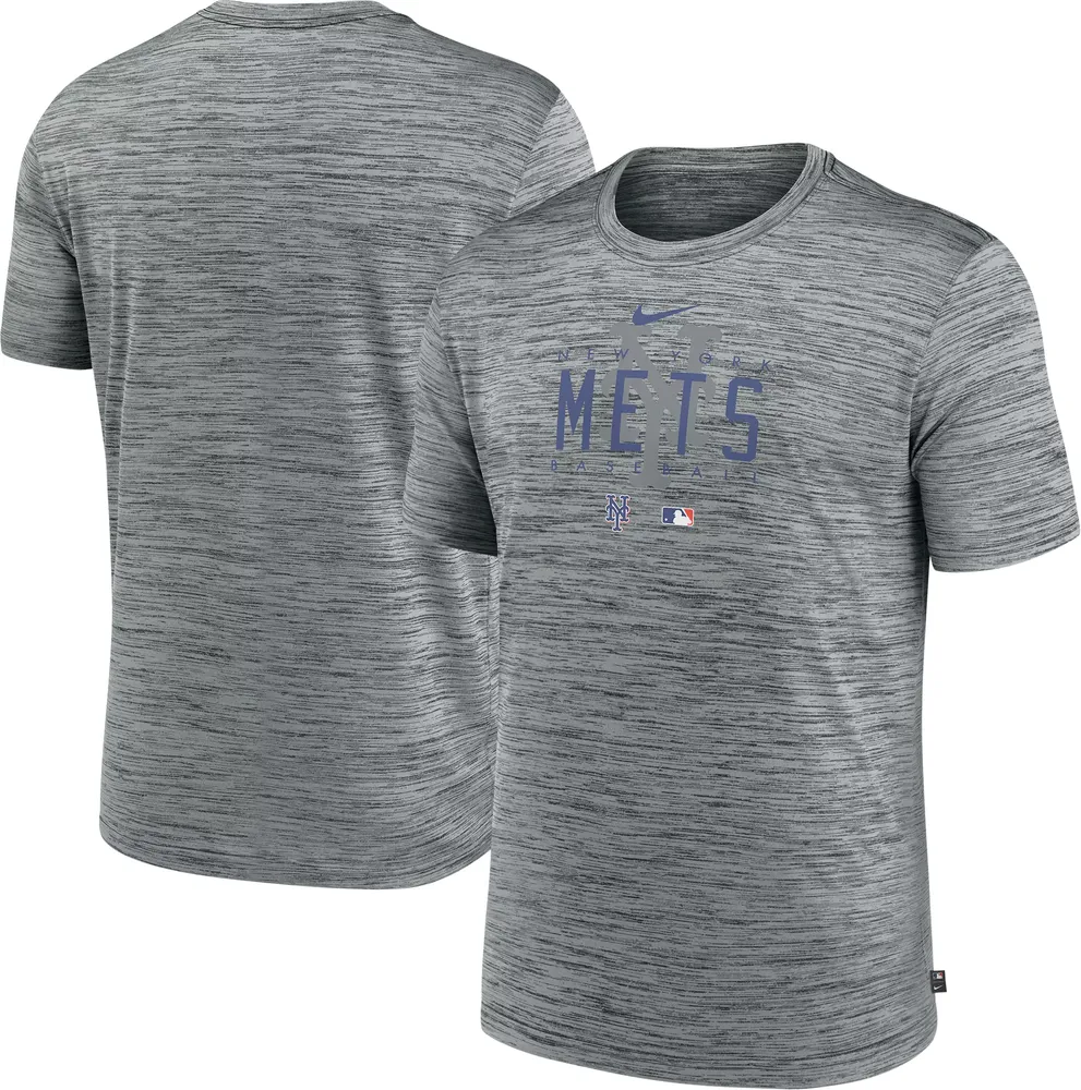 Nike Men's New York Mets Gray Authentic Collection Velocity T-Shirt