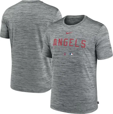 Nike Men's Los Angeles Angels Gray Authentic Collection Velocity T-Shirt