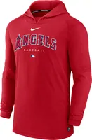 Nike Men's Los Angeles Angels Red Authentic Collection Dri-FIT Hoodie