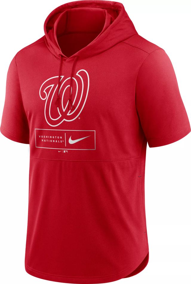 Dick's Sporting Goods Nike Men's Washington Nationals Red Logo Lockup Short  Sleeve Pullover Hoodie