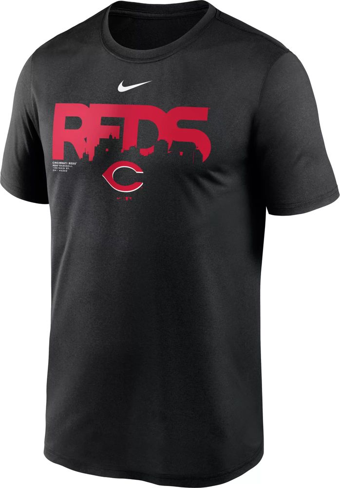 Dick's Sporting Goods Nike Men's Cincinnati Reds Black Legend T-Shirt