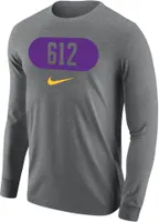 Nike Men's Minneapolis 612 Area Code Grey Long Sleeve T-Shirt